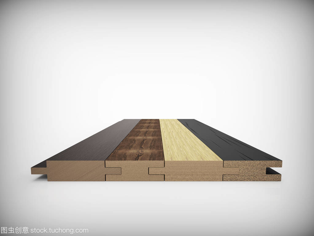 实木复合地板 3d 渲染