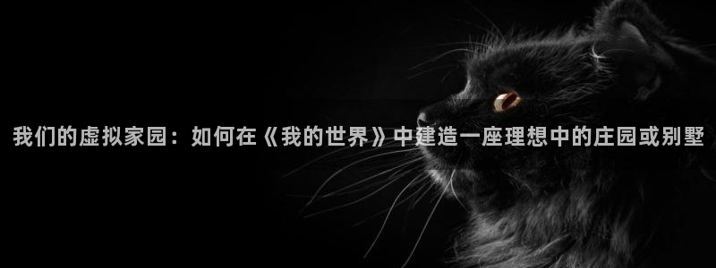 威九国际电视：我们的虚拟家园：如何在《我的世界》中建造一座理想中的庄园或别墅