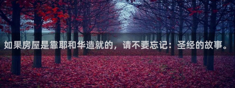 威九国际免费ppt网址：如果房屋是靠耶和华造就的，请不要忘记：圣经的故事。