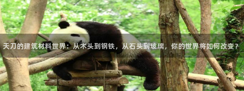 威九国际可以提现吗：天刀的建筑材料世界：从木头到钢铁，从石头到玻璃，你的世界将如何改变？