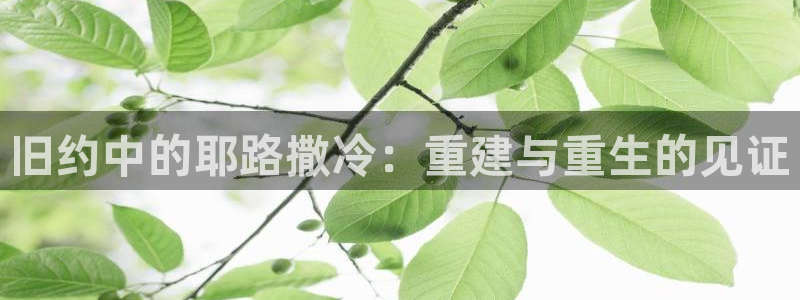 78mapp威九国际成长视频：旧约中的耶路撒冷：重建与重生的见证