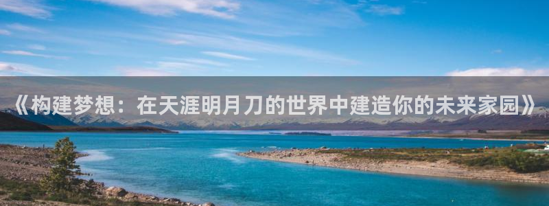 威九国际app客服电话号码：《构建梦想：在天涯明月刀的世界中建造你的未来家园》