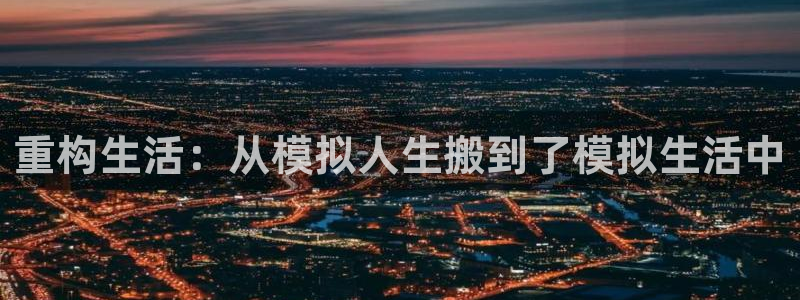 威九国际ppt免费下载：重构生活：从模拟人生搬到了模拟生活中