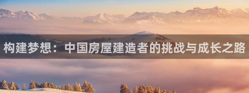 威九国际下载官网app：构建梦想：中国房屋建造者的挑战与成长之路