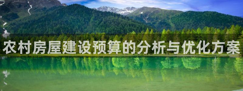 威九国际78mb游戏：农村房屋建设预算的分析与优化方案