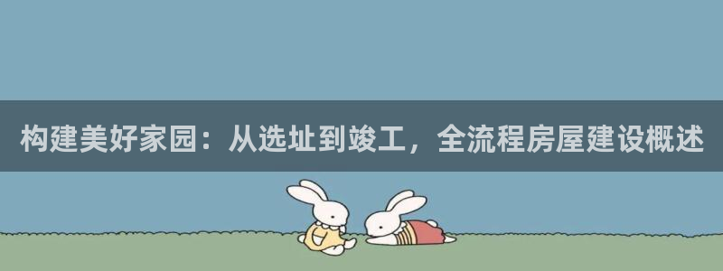 威九国际ft：构建美好家园：从选址到竣工，全流程房屋建设概述