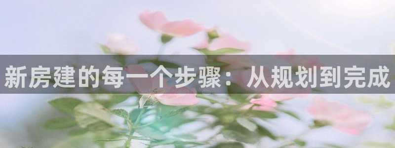 威九国际网站进入客服中心怎么进：新房建的每一个步骤：从规划到完成